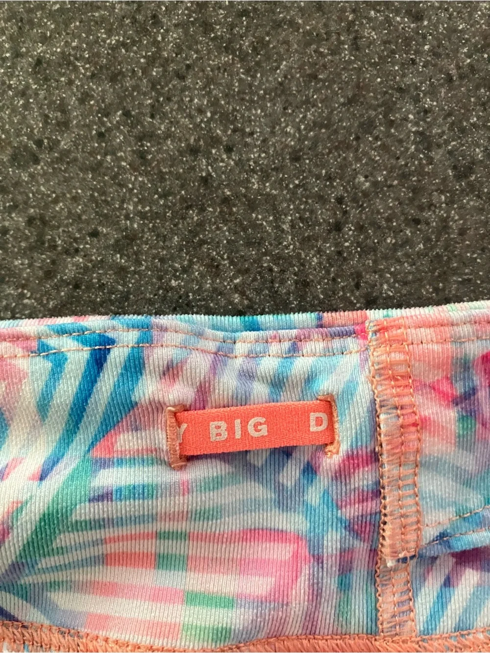 Athleta Girls' Multicolor Geo Stripe Leggings - Pink, Blue, Green
